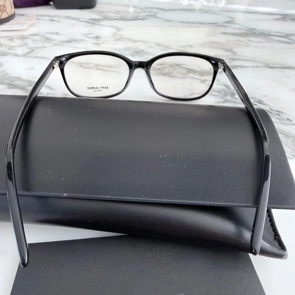 Saint Laurent SL-297/F Eyeglasses Women's Black Full Rim 51-18/145